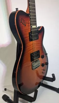 Godin Guitars - GXT Cognac Burst Flame AA4124 5